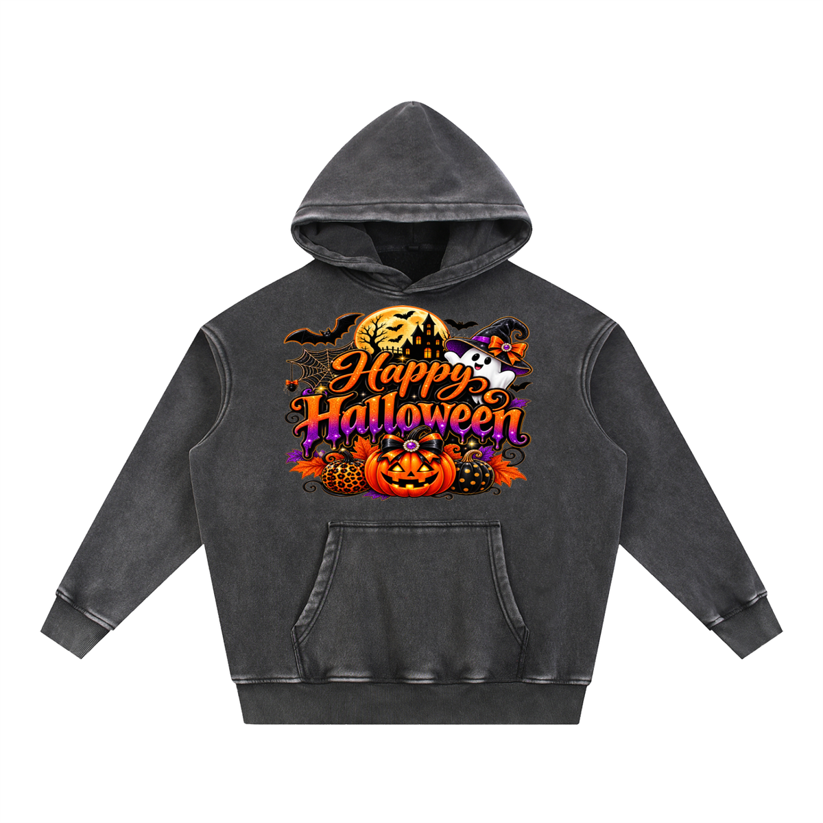 Snow Wash Fleece Oversize Hoodie