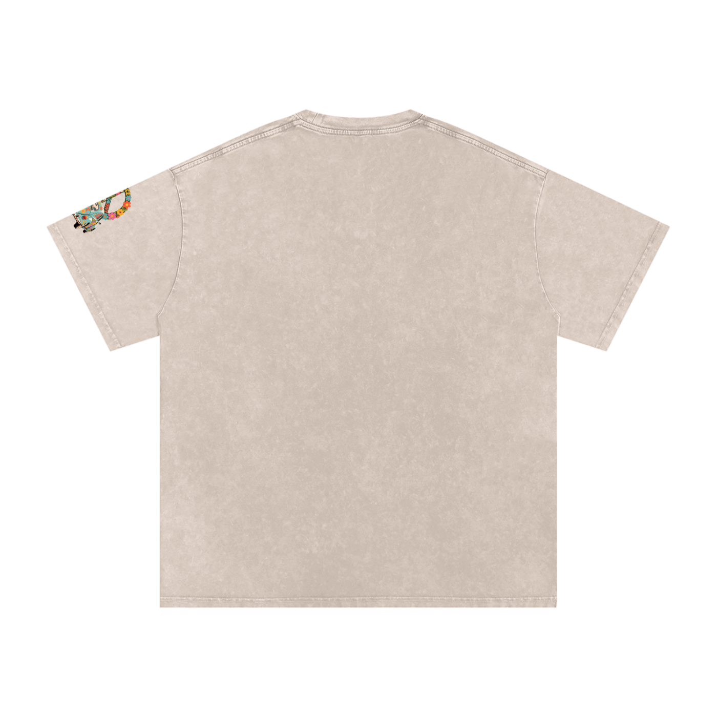 Snow Washed Oversized Cotton T-Shirt