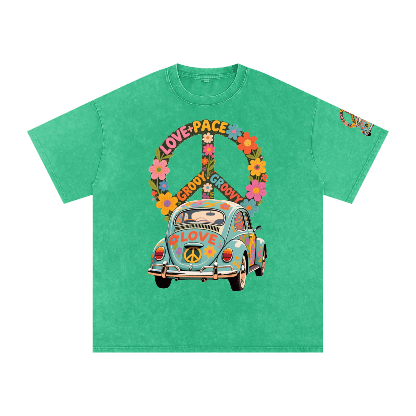 Snow Washed Oversized Cotton T-Shirt