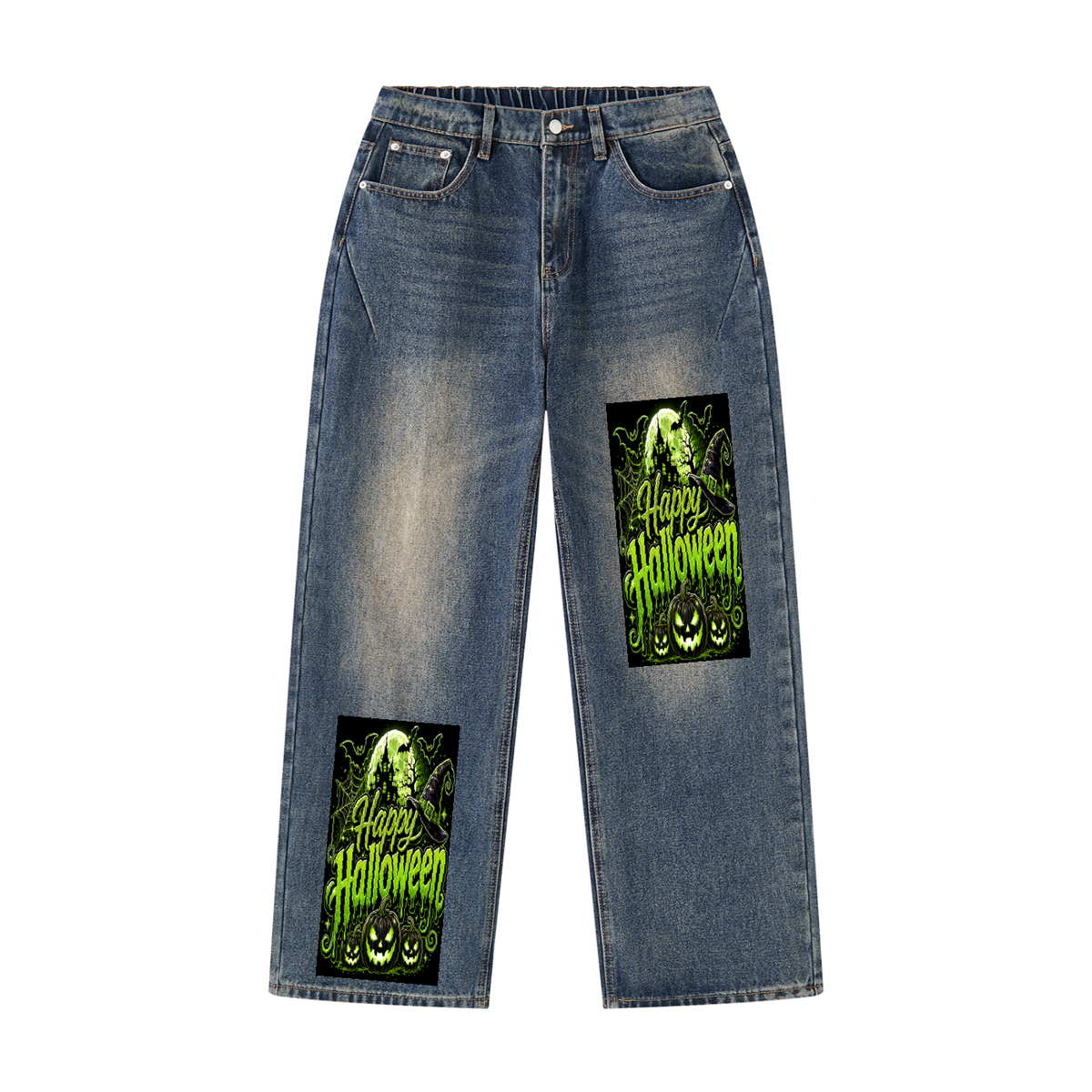 Men's Vintage Wash Denim Jeans