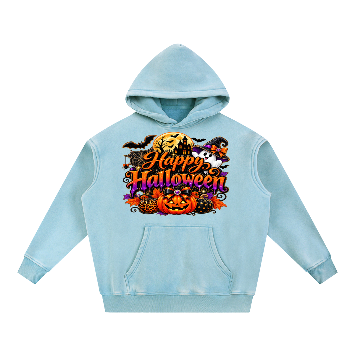 Snow Wash Fleece Oversize Hoodie