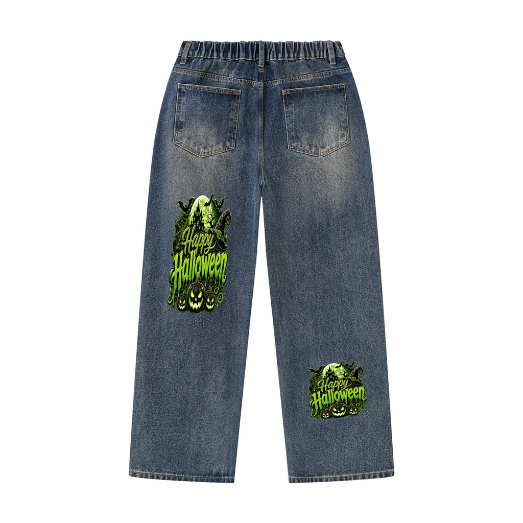 Men's Vintage Wash Denim Jeans
