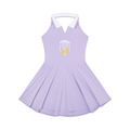 Women's Collared Halter A-Line Tennis Dress