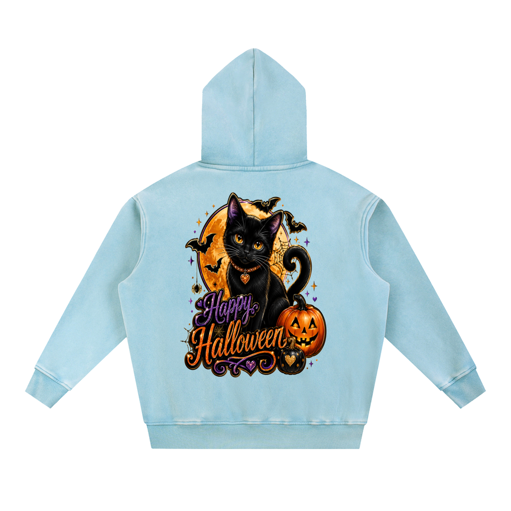 Snow Wash Fleece Oversize Hoodie