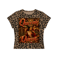 Women’s Leopard Print Crop T-Shirt