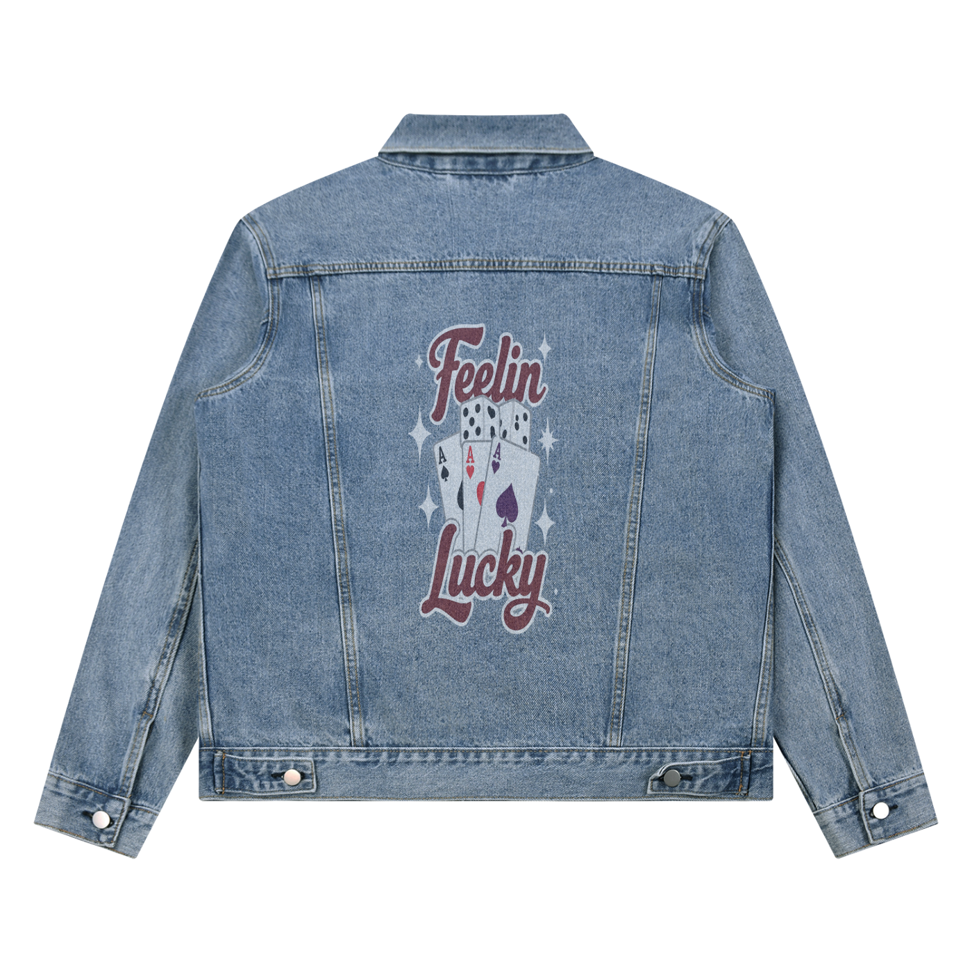 Unisex Vintage Wash Denim Jacket