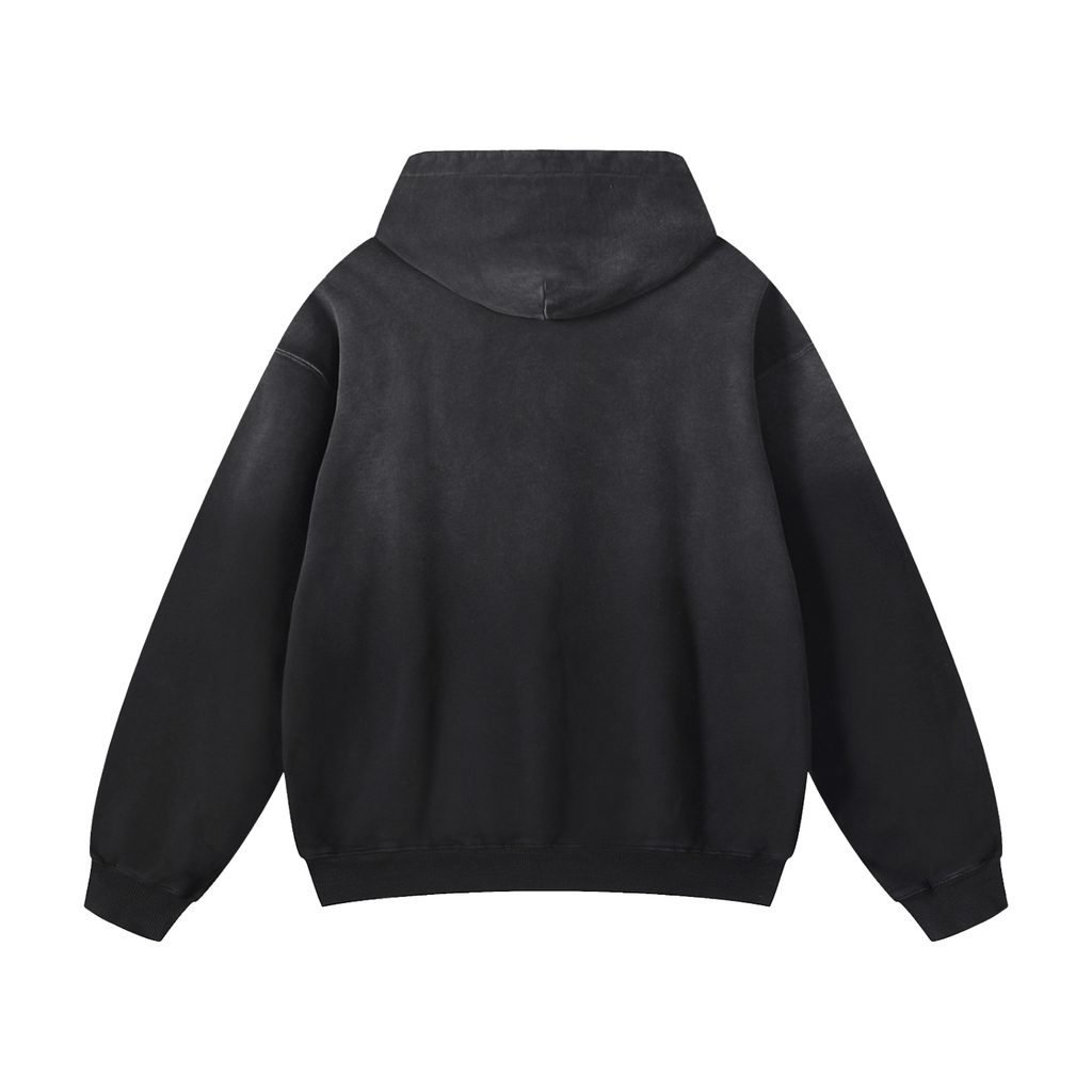 Heavyweight Sunfade Oversized Hoodie Crossing Bridge