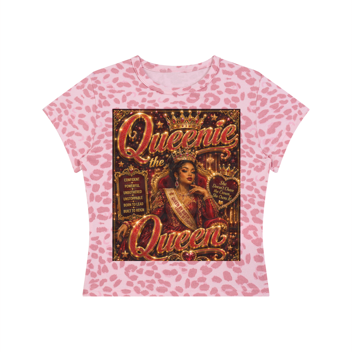 Women’s Leopard Print Crop T-Shirt